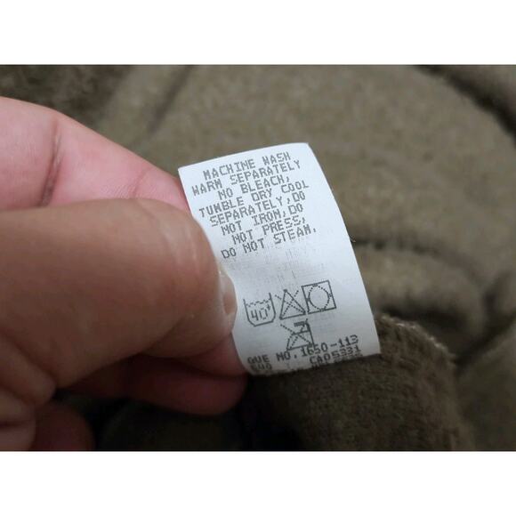 Vintage Woolrich Womens Size M Coat Brown Sherpa Fleece Teddy Hooded Button USA - Picture 8 of 9